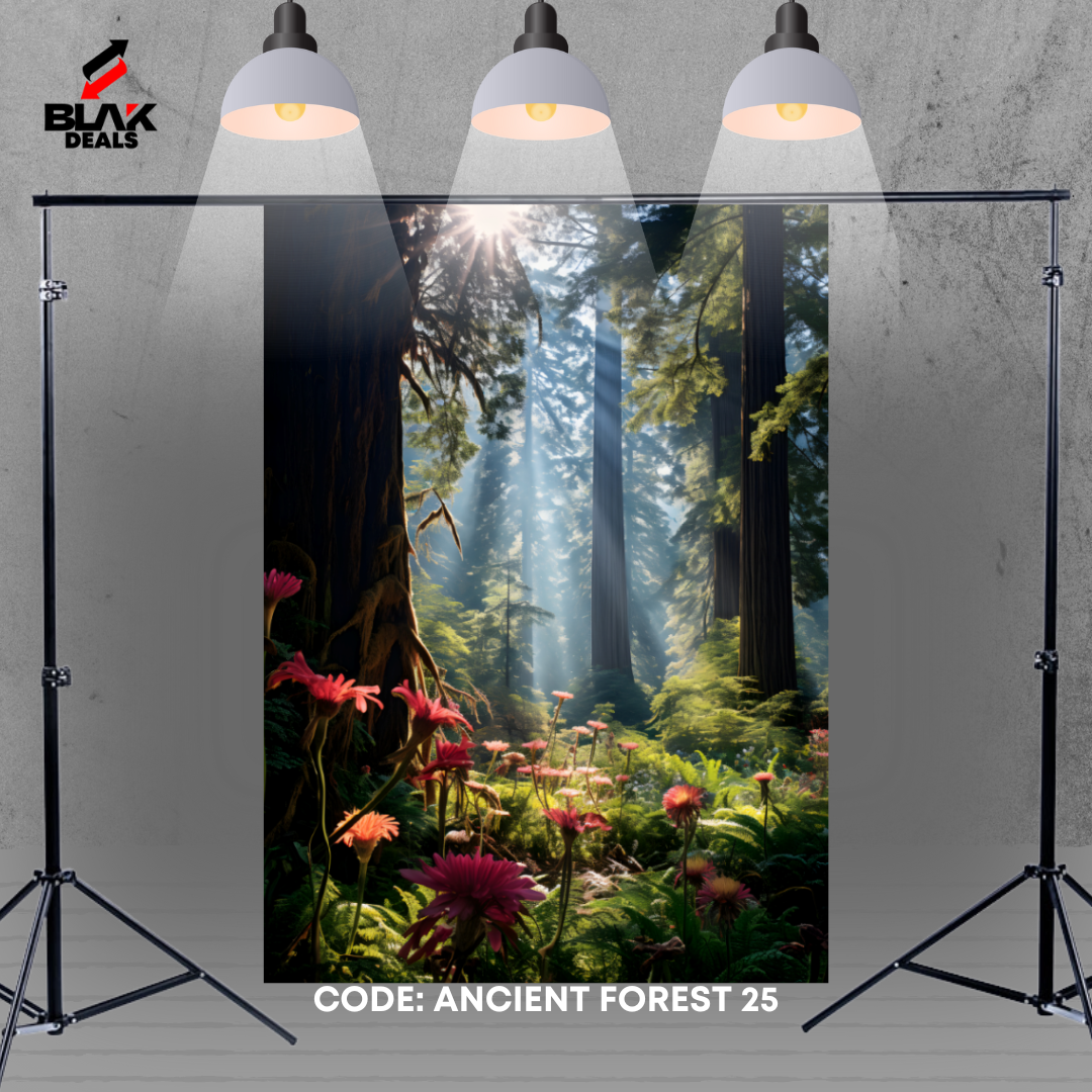 Ancient Forest Nature Family Maternity Couple Photography Backdrop Photoshoot | BLAK Deals