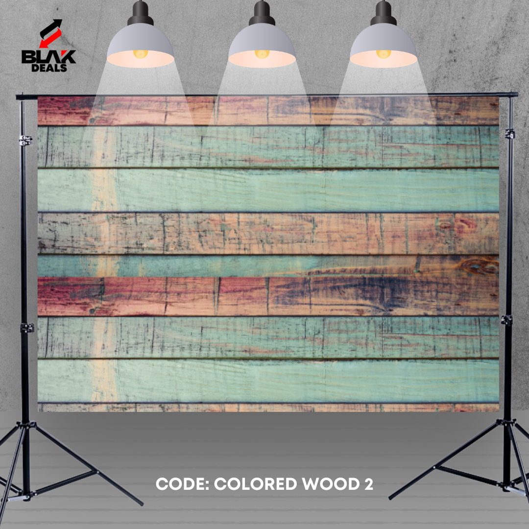 Colored Wood Floor Photography Backdrop Photoshoot | BLAK Deals