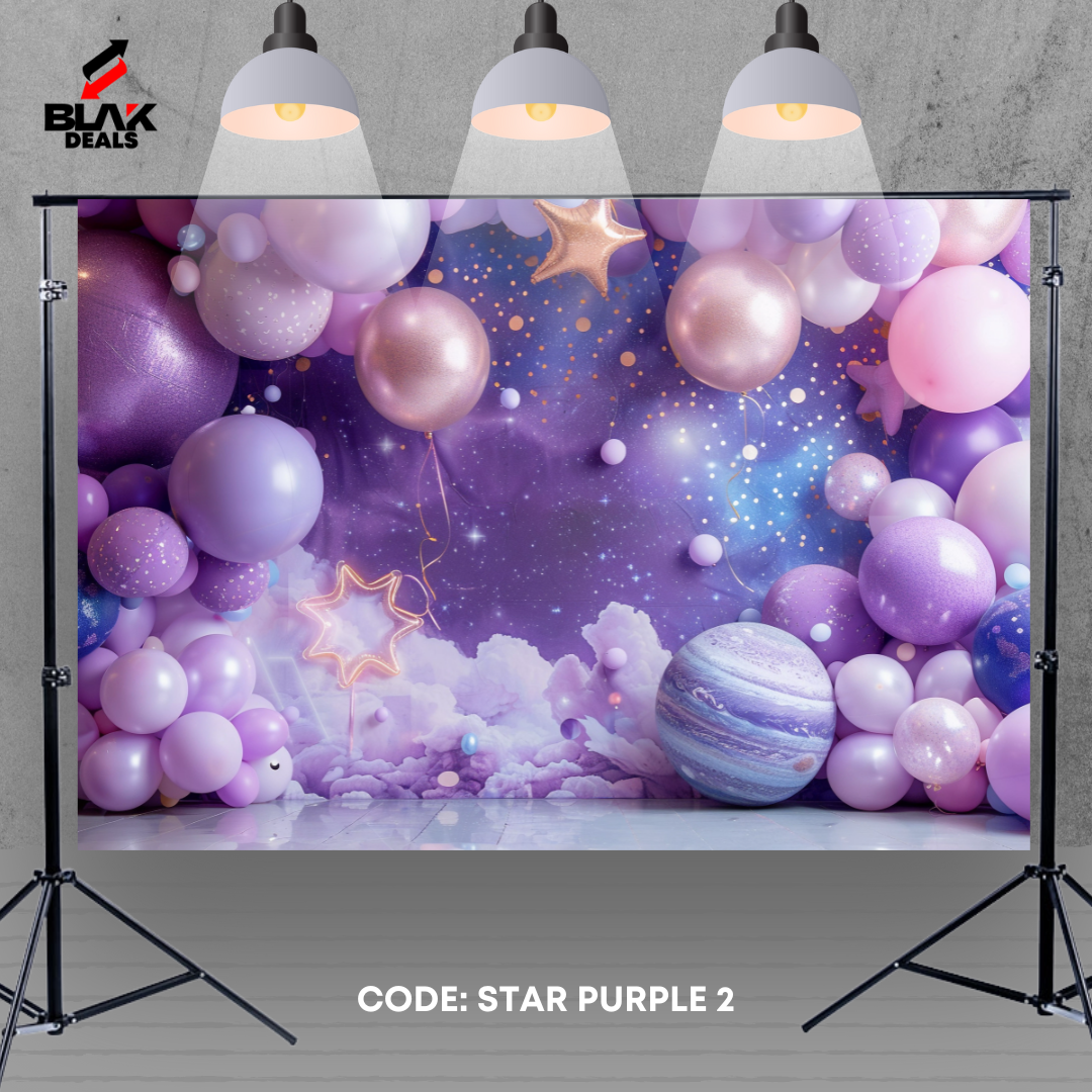 Astronaut Space Stars Rocket Kids Newborn Toddler Photography Backdrop Photoshoot | BLAK Deals
