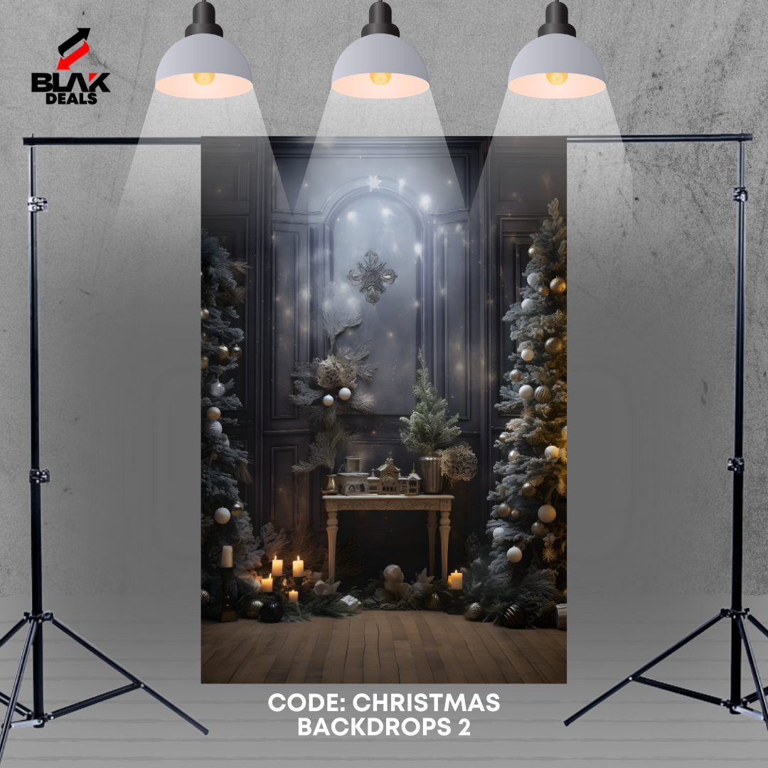 Christmas Family Couple Photography Backdrop Photoshoot | BLAK Deals