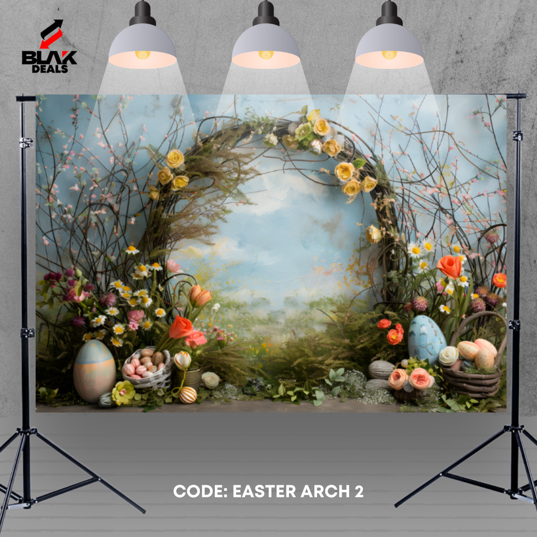 Arc Easter Newborn Toddler Kids Photography Backdrop Photoshoot | BLAK Deals