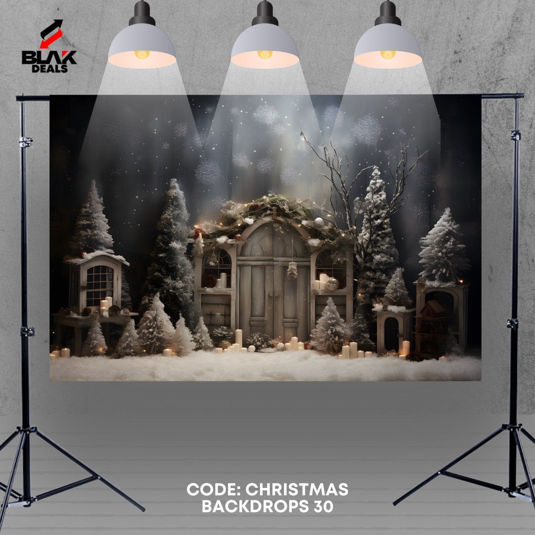 Christmas Family Couple Photography Backdrop Photoshoot | BLAK Deals