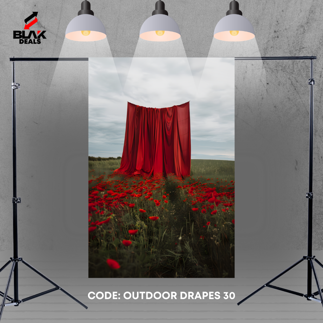 Outdoor Flowing Drapes Family Couple Maternity  Photography Backdrop Photoshoot | BLAK Deals