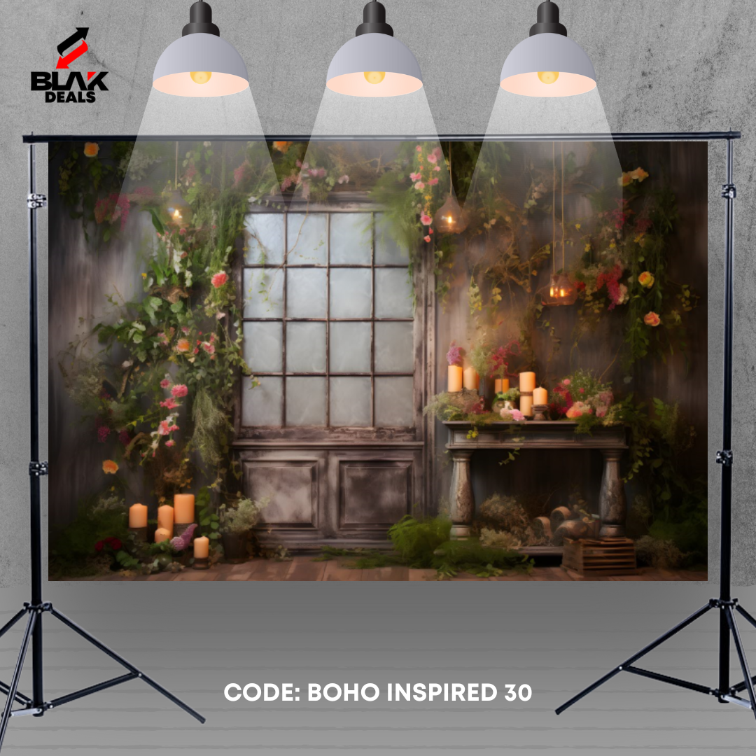 Wall Arch BohoFamily Maternity Couple  Beige Photography Backdrop Photoshoot | BLAK Deals