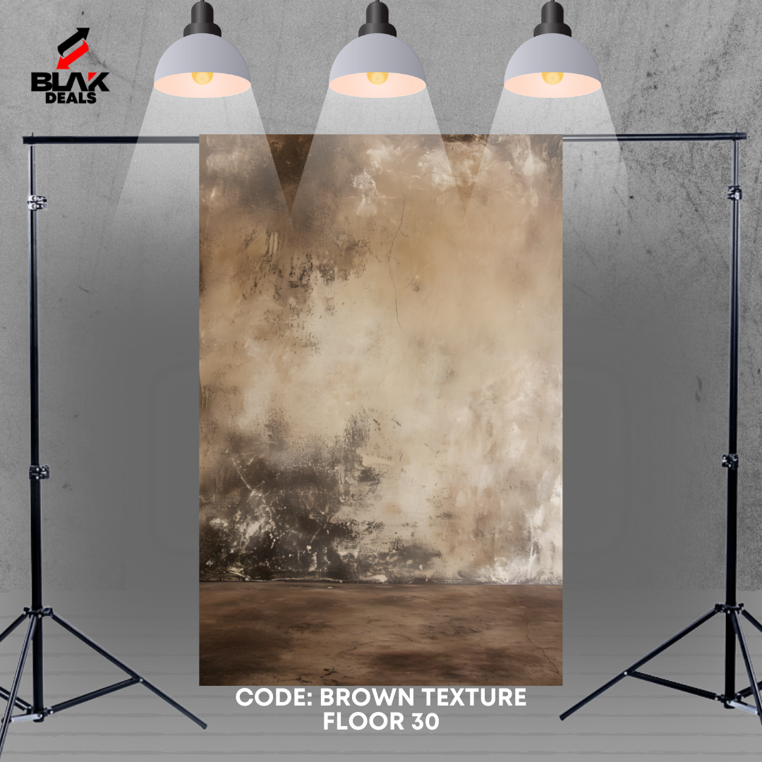 Brown w/ Floor Texture Family Couple Portrait Maternity Photography Backdrop Photoshoot | BLAK Deals