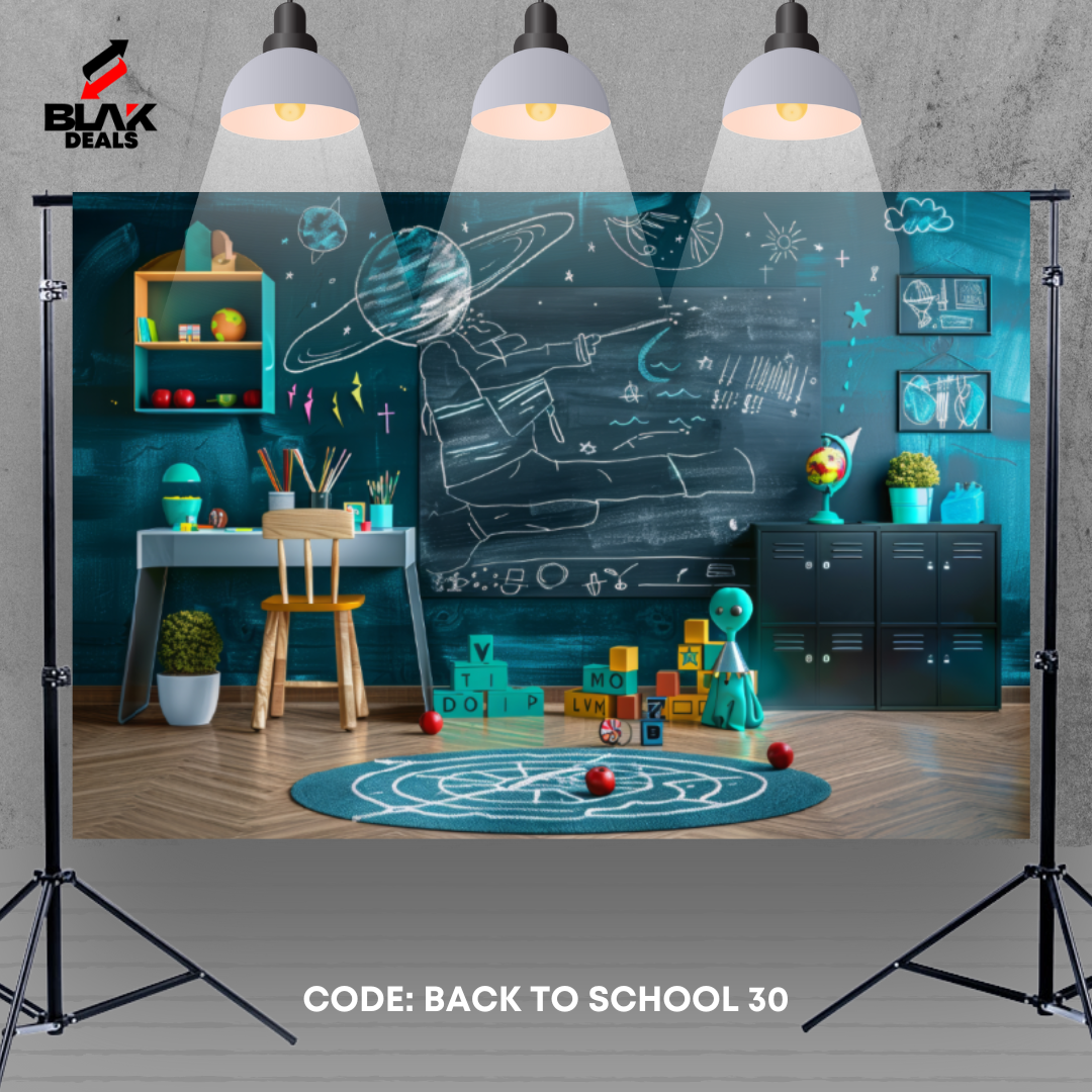 Student Back to School Kids Newborn Toddler Photography Backdrop Photoshoot | BLAK Deals