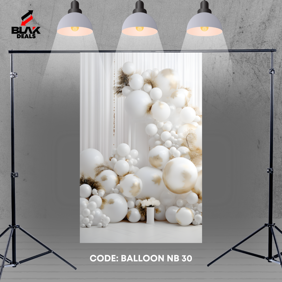 Balloon Family Maternity Couple Birthday Pink Blue Red Photography Backdrop Photoshoot | BLAK Deals