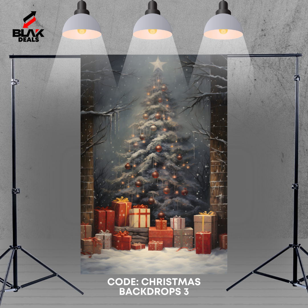 Christmas Family Couple Photography Backdrop Photoshoot | BLAK Deals