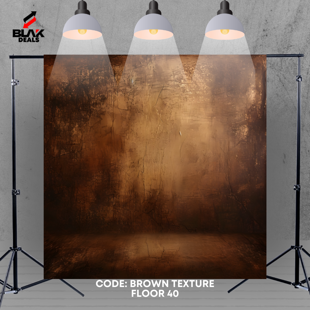 Brown w/ Floor Texture Family Couple Portrait Maternity Photography Backdrop Photoshoot | BLAK Deals