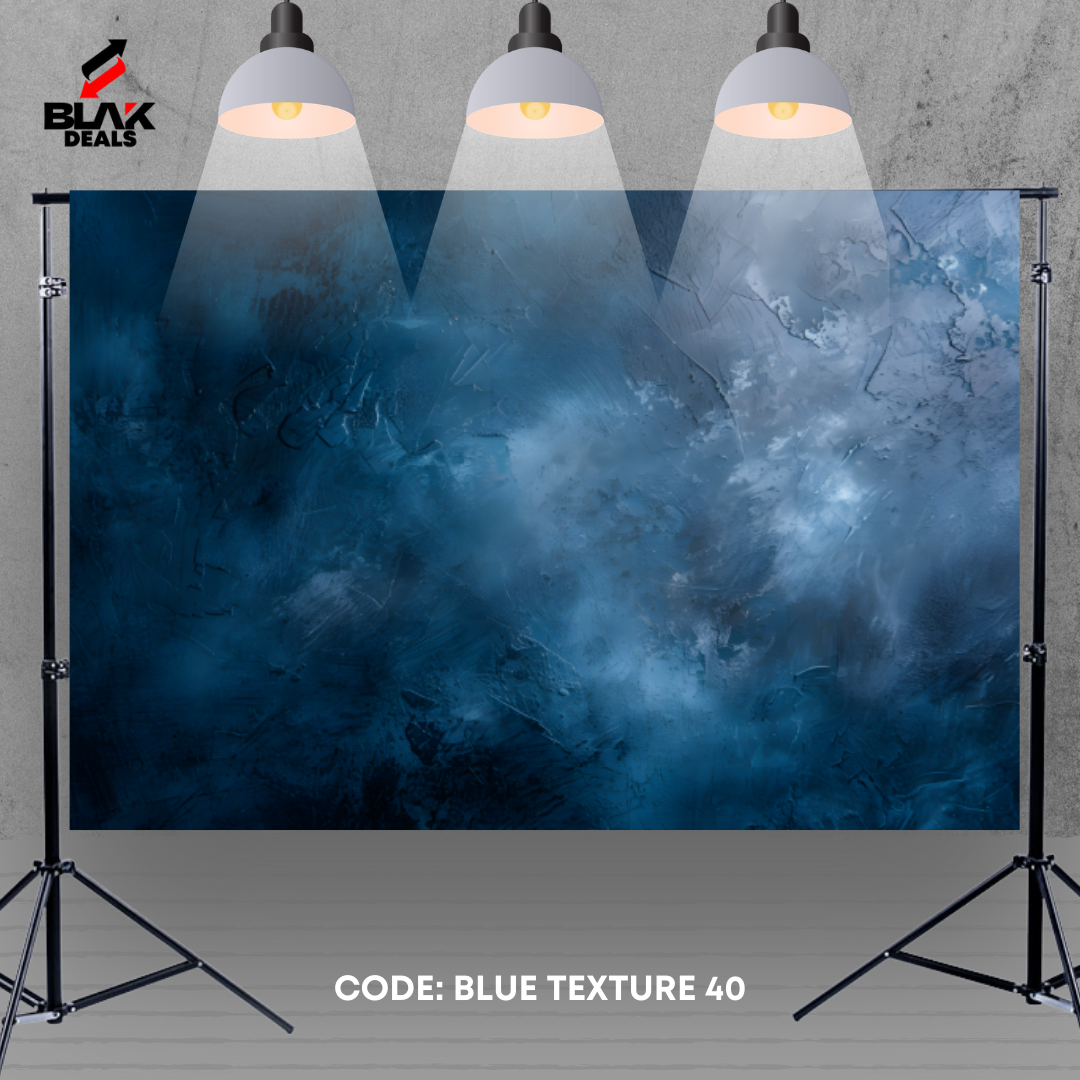 Blue Texture Family Couple Portrait Maternity Photography Backdrop Photoshoot | BLAK Deals