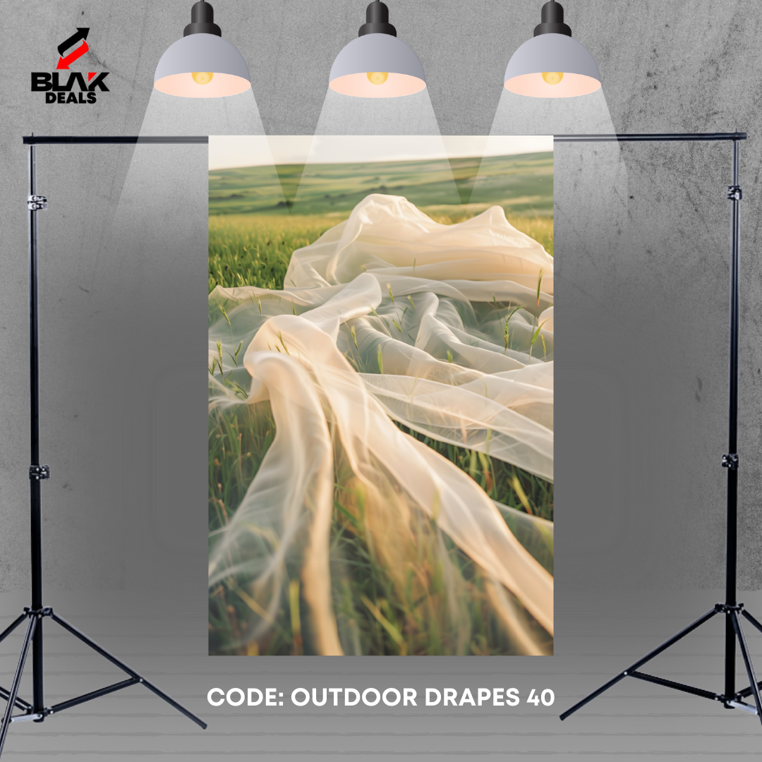 Outdoor Flowing Drapes Family Couple Maternity  Photography Backdrop Photoshoot | BLAK Deals