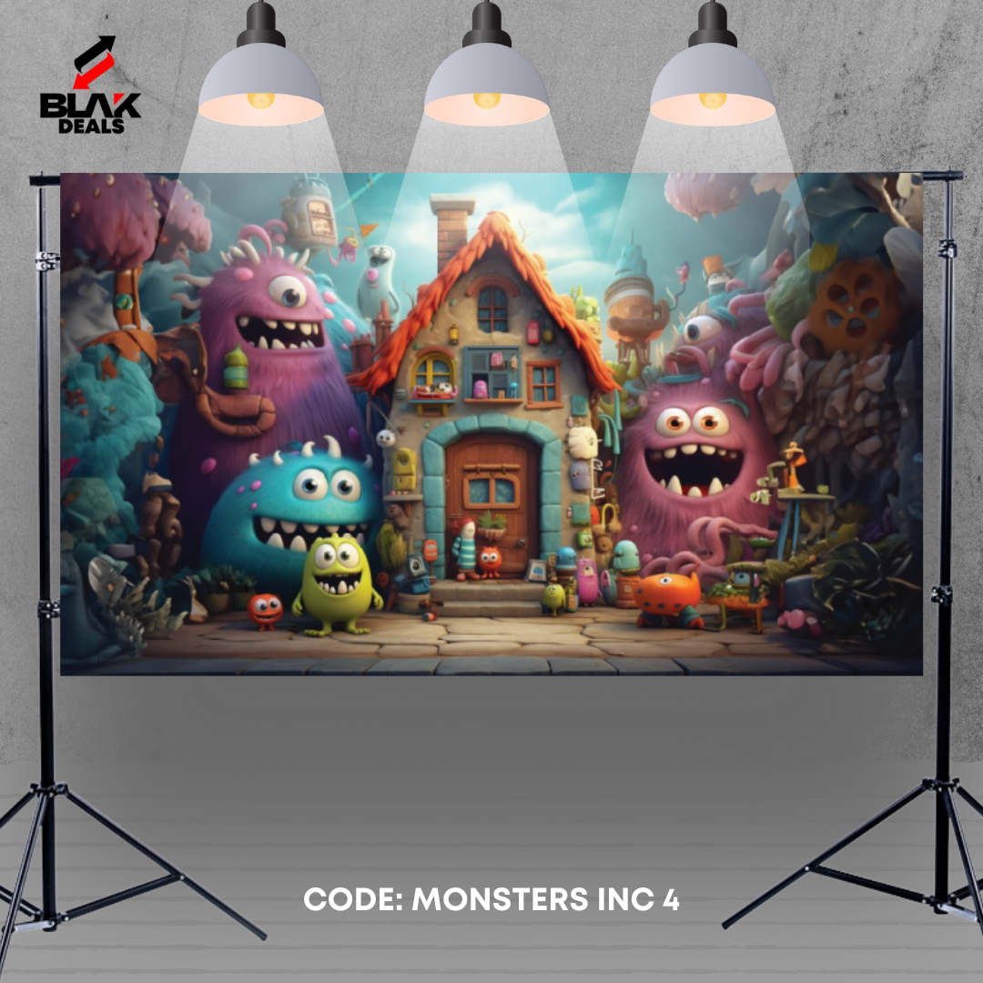 Monster Inc Fairytale Kids Newborn Toddler Photography Backdrop Photoshoot | BLAK Deals