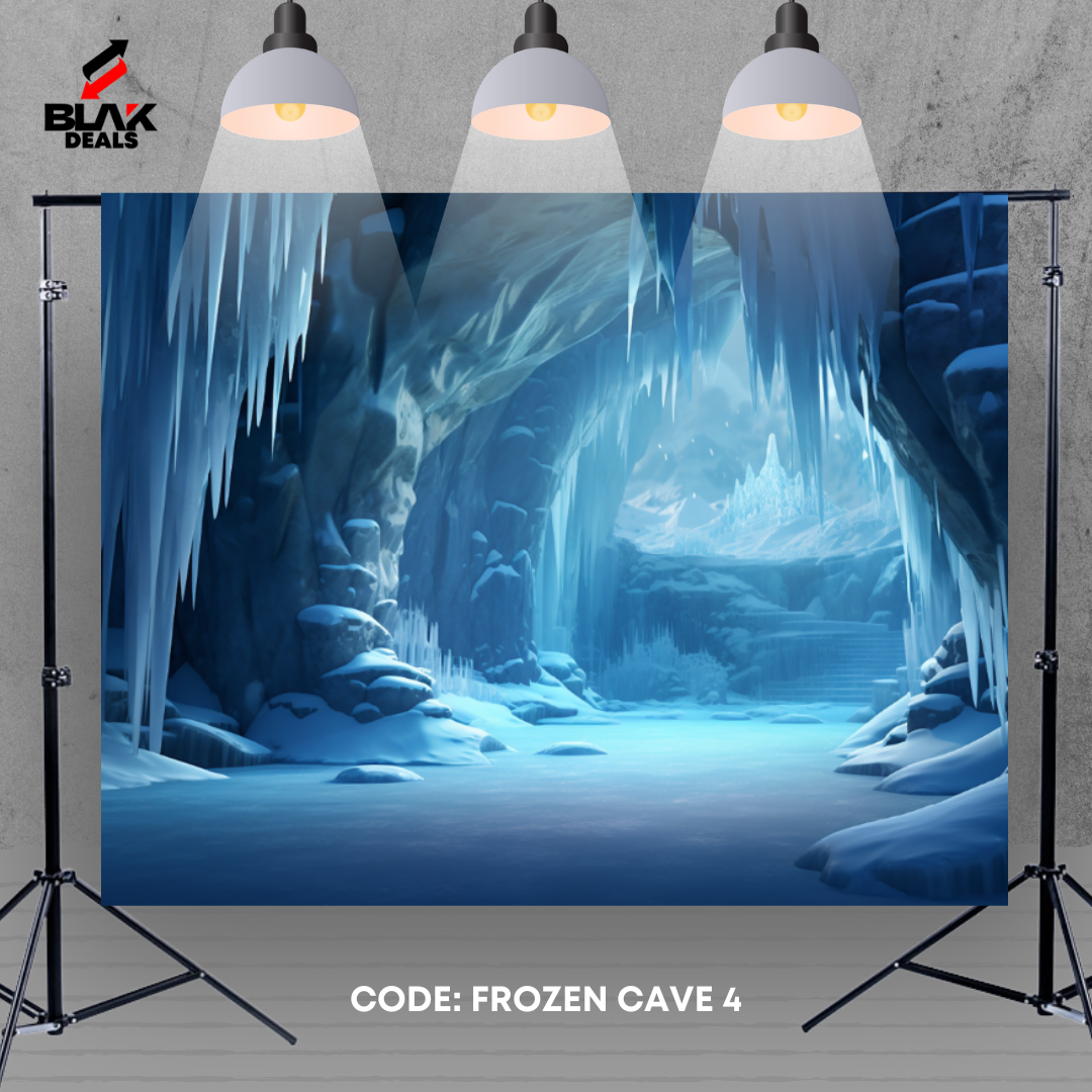 Cave Frozen Kids Toddler Newborn Photography Backdrop Photoshoot | BLAK Deals