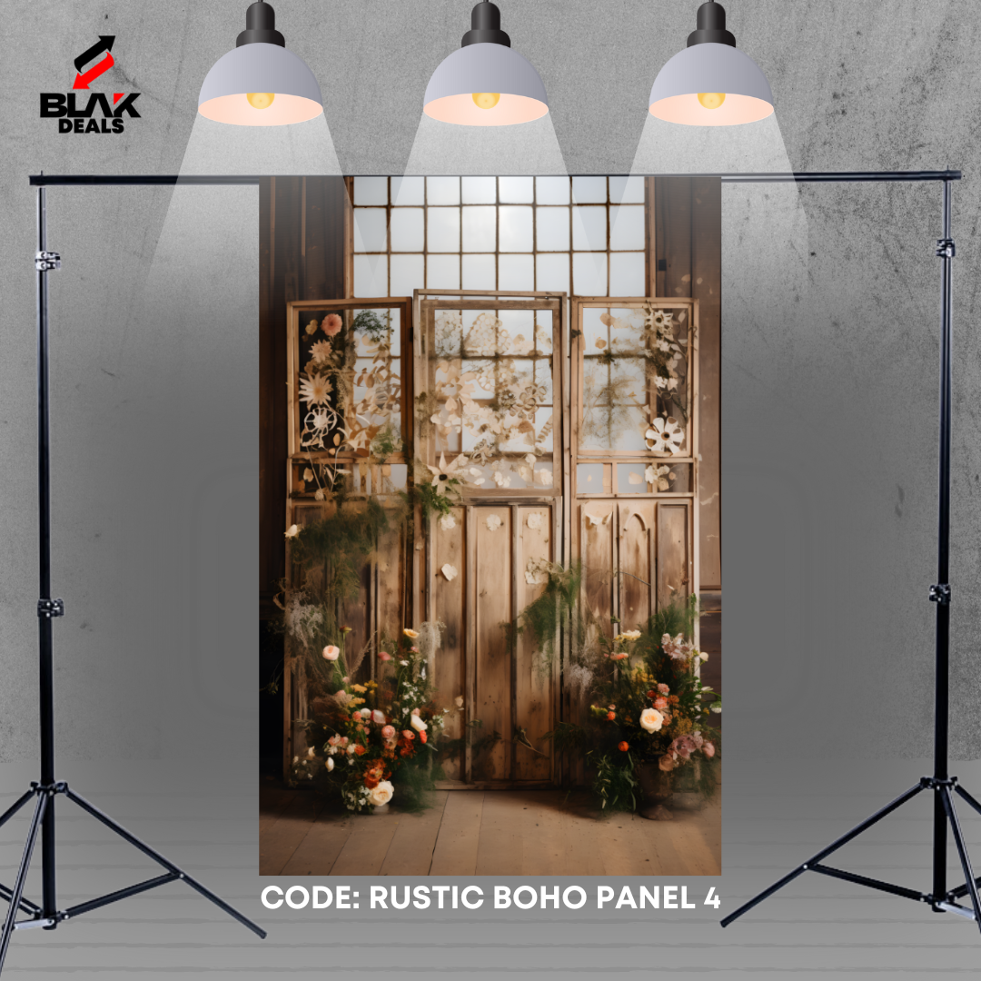 Rustic Panel Boho Family Maternity Couple Photography Backdrop Photoshoot | BLAK Deals