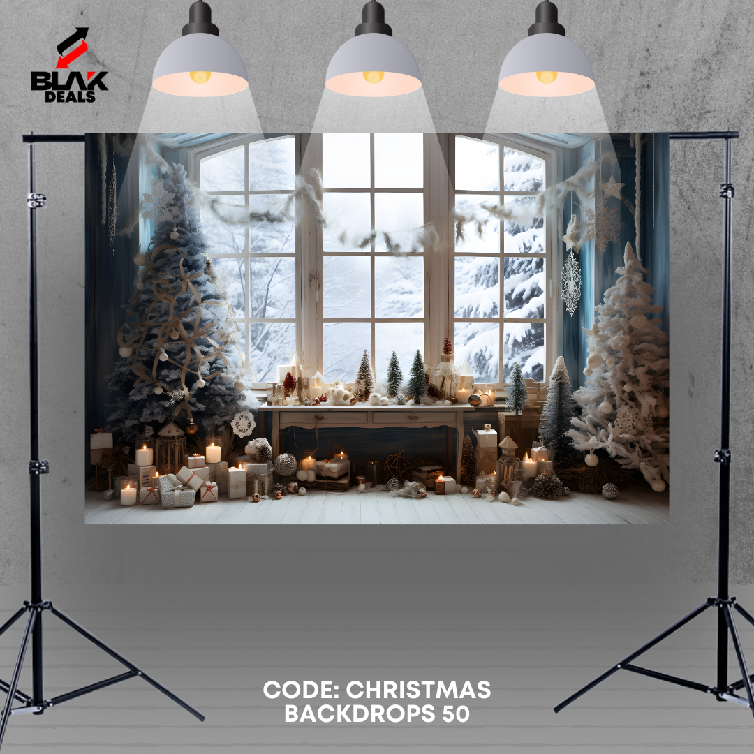 Christmas Family Couple Photography Backdrop Photoshoot | BLAK Deals