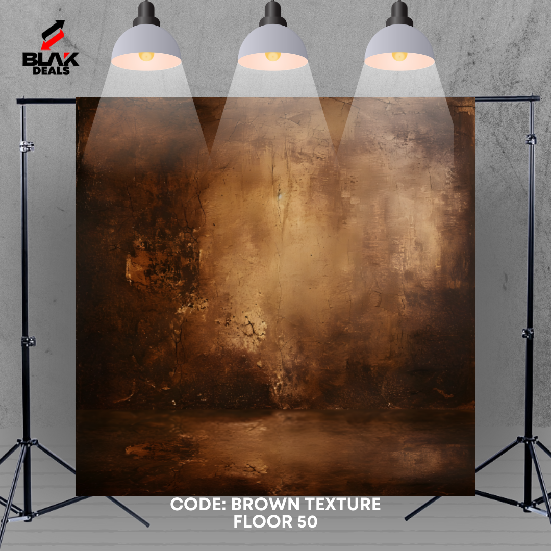 Brown w/ Floor Texture Family Couple Portrait Maternity Photography Backdrop Photoshoot | BLAK Deals