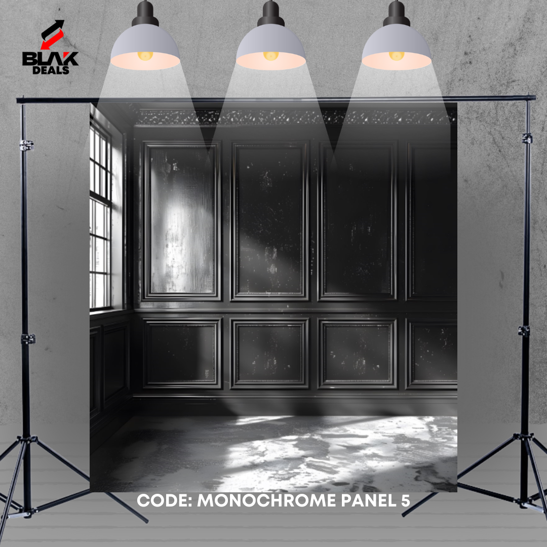 Monochromatic Elegant Panel Family Maternity Couple Photography Backdrop Photoshoot | BLAK Deals