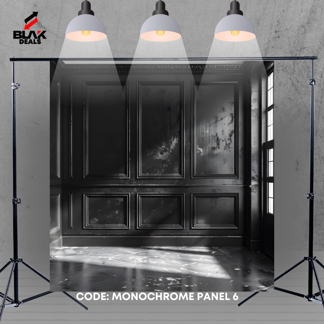 Monochromatic Elegant Panel Family Maternity Couple Photography Backdrop Photoshoot | BLAK Deals