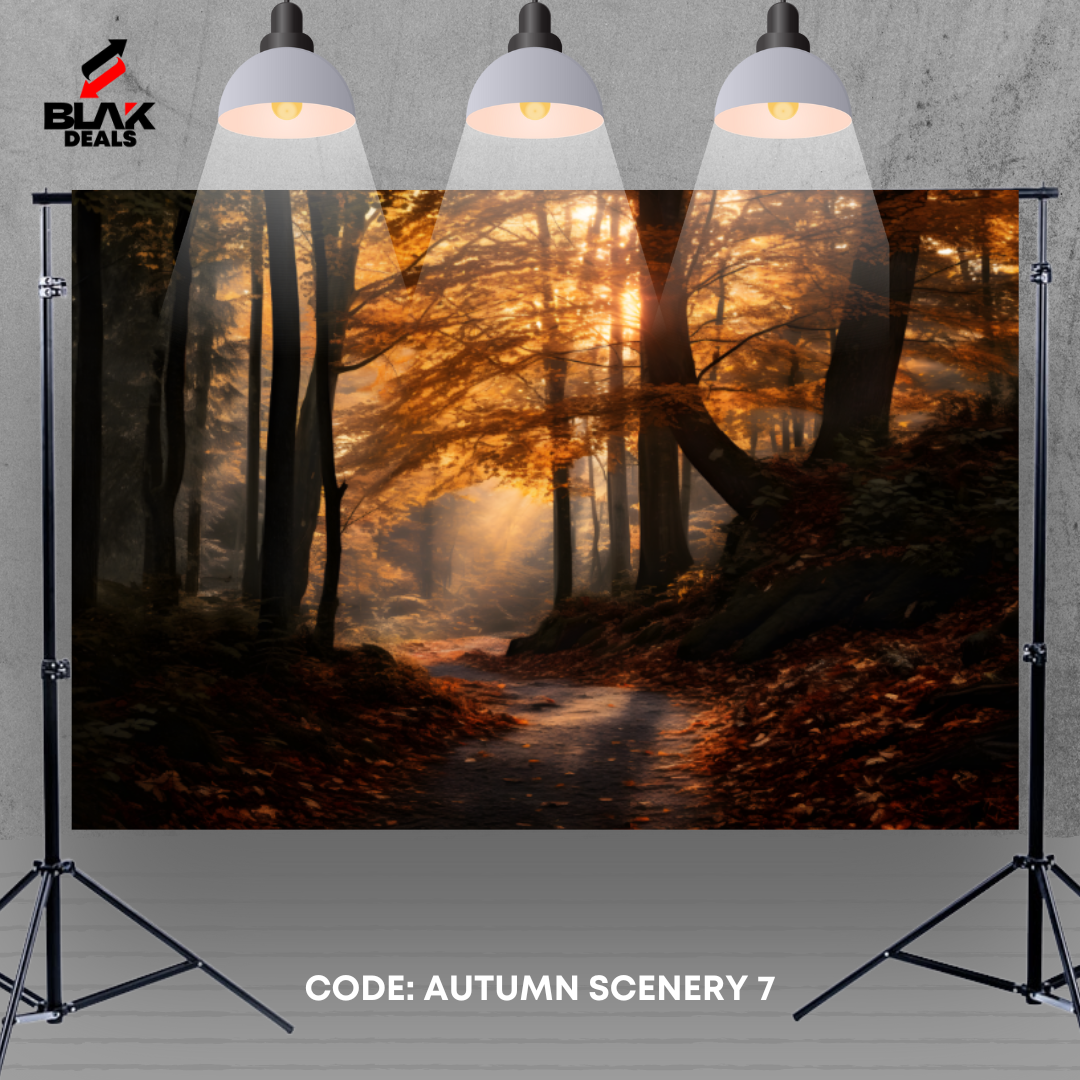 Autumn Scenery Nature Family Maternity Couple Fall Photography Backdrop Photoshoot | BLAK Deals