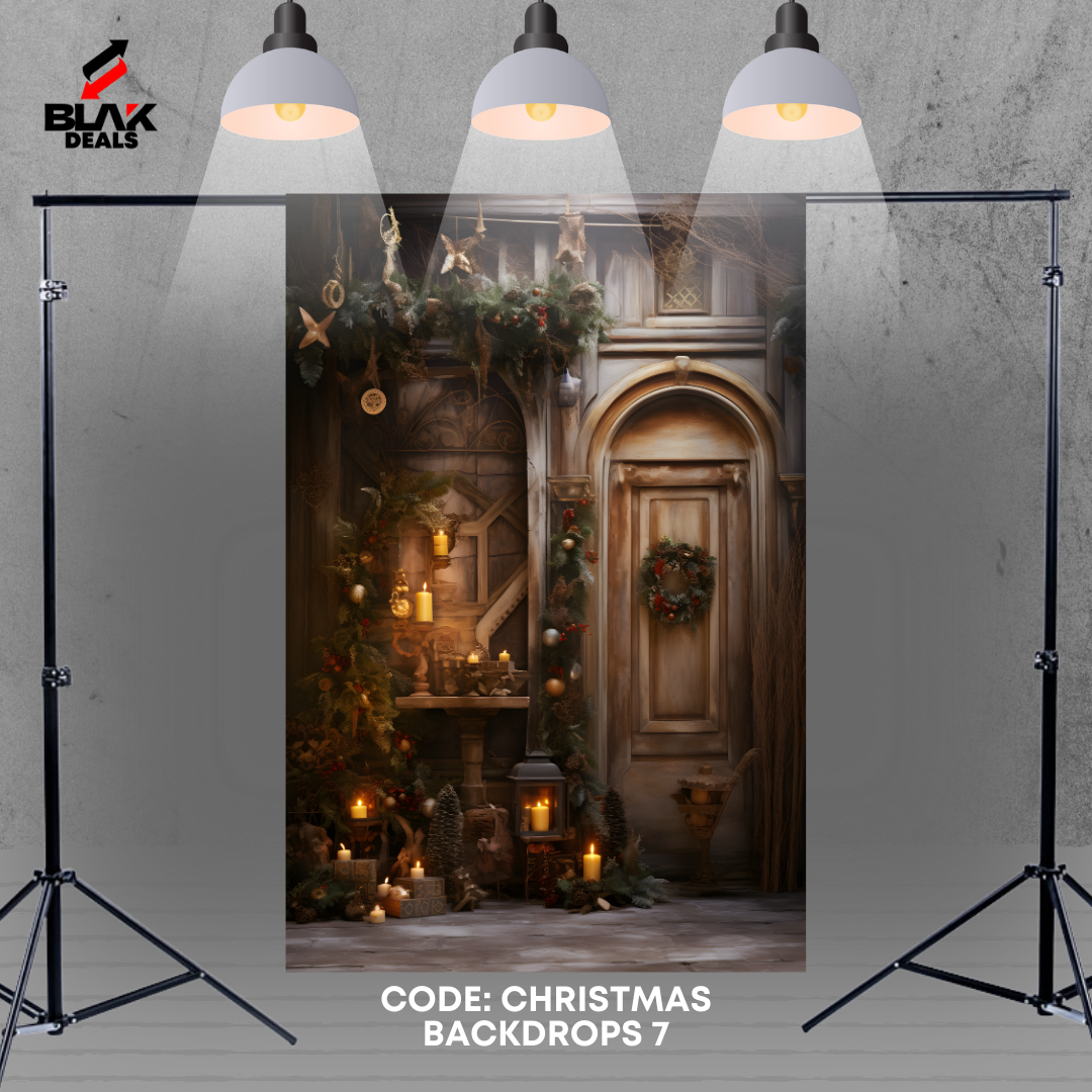 Christmas Family Couple Photography Backdrop Photoshoot | BLAK Deals