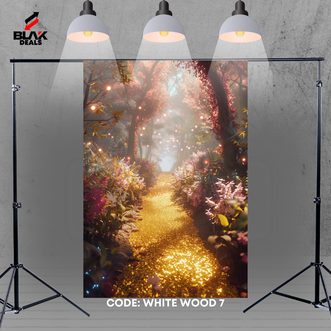 Magical Forest Gold Path Jungle Maternity Family Couple Photography Backdrop Photoshoot | BLAK Deals