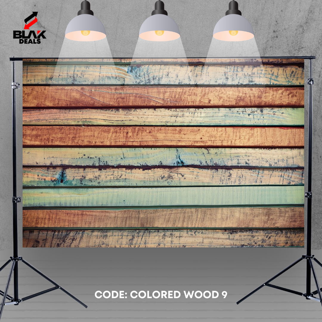 Colored Wood Floor Photography Backdrop Photoshoot | BLAK Deals