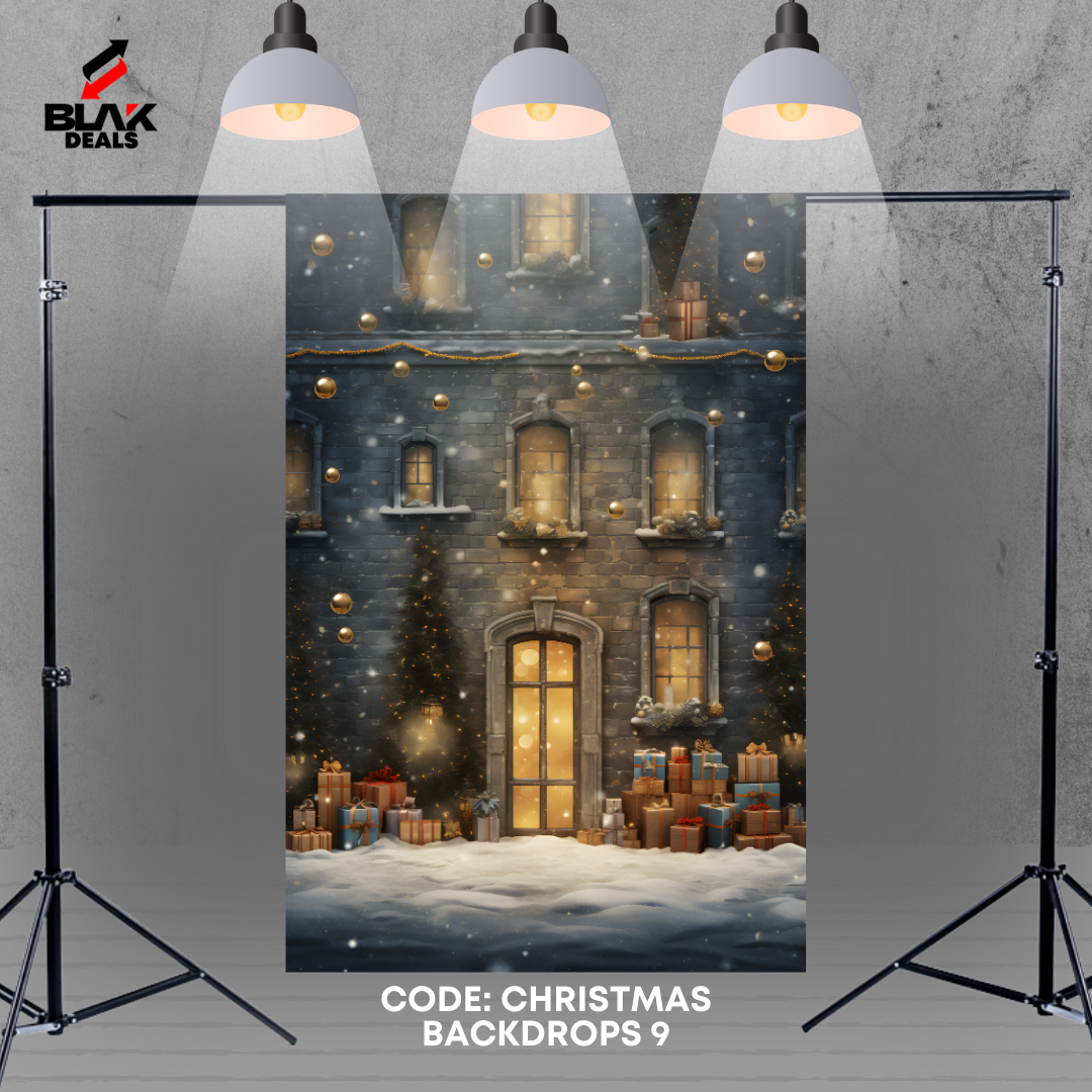 Christmas Family Couple Photography Backdrop Photoshoot | BLAK Deals