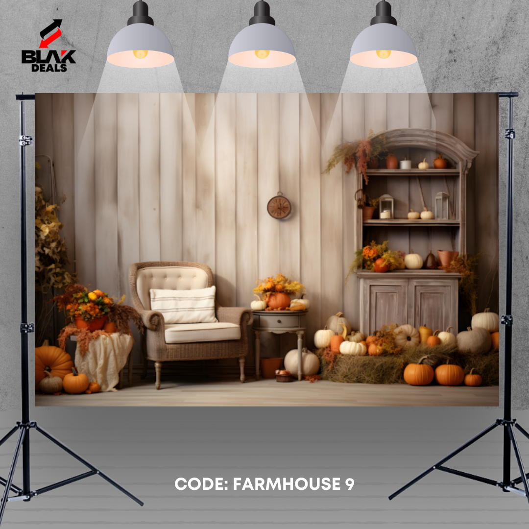 Farm House Family Maternity Couple Fall Photography Backdrop Photoshoot | BLAK Deals