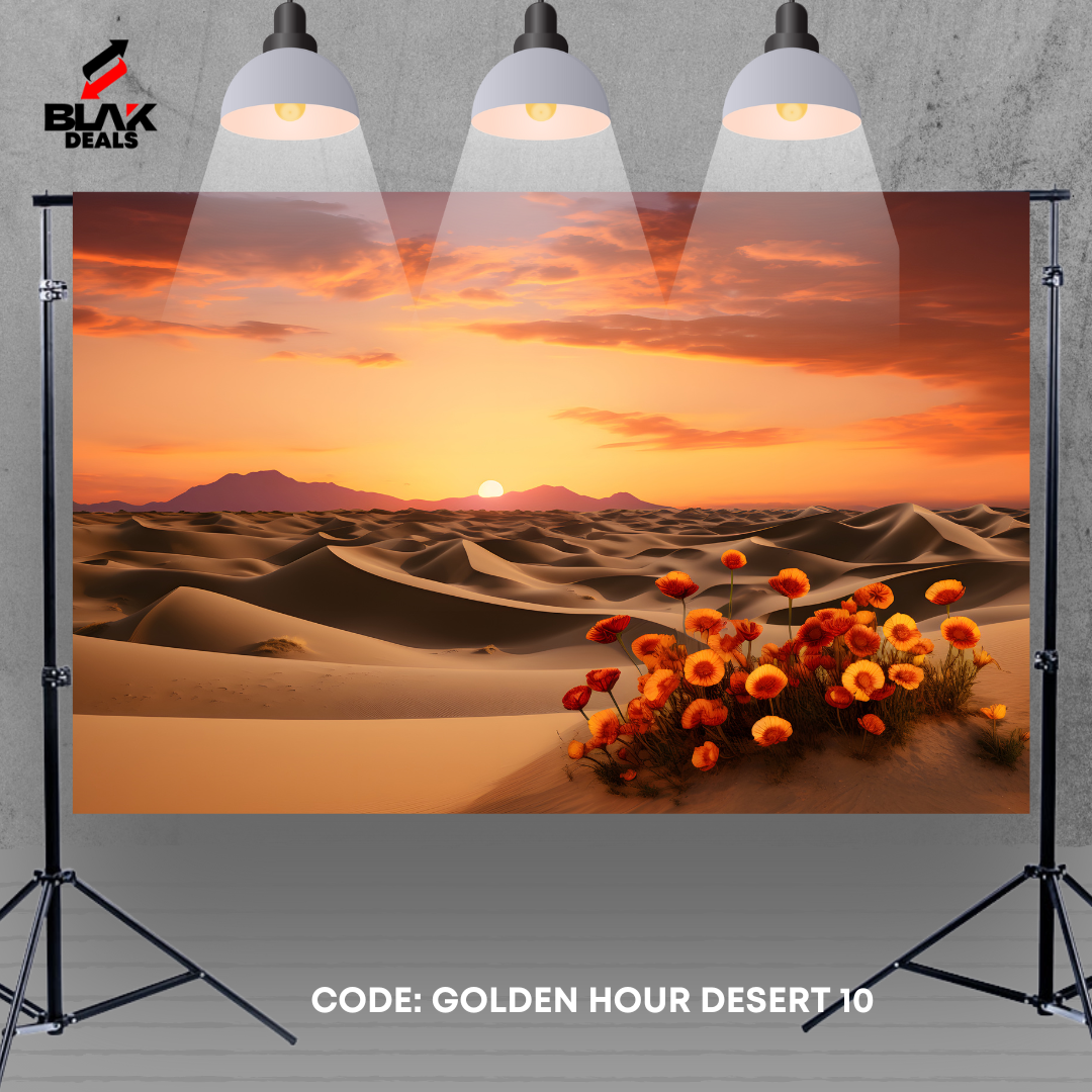 Golden Hour Sand Family Maternity Couple Sunset Summer Photography Backdrop Photoshoot | BLAK Deals