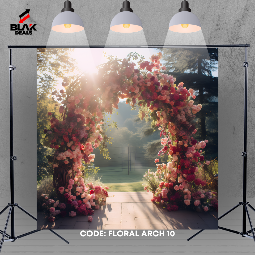 Floral Arches Arc Family Maternity Couple Wedding Photography Backdrop Photoshoot | BLAK Deals