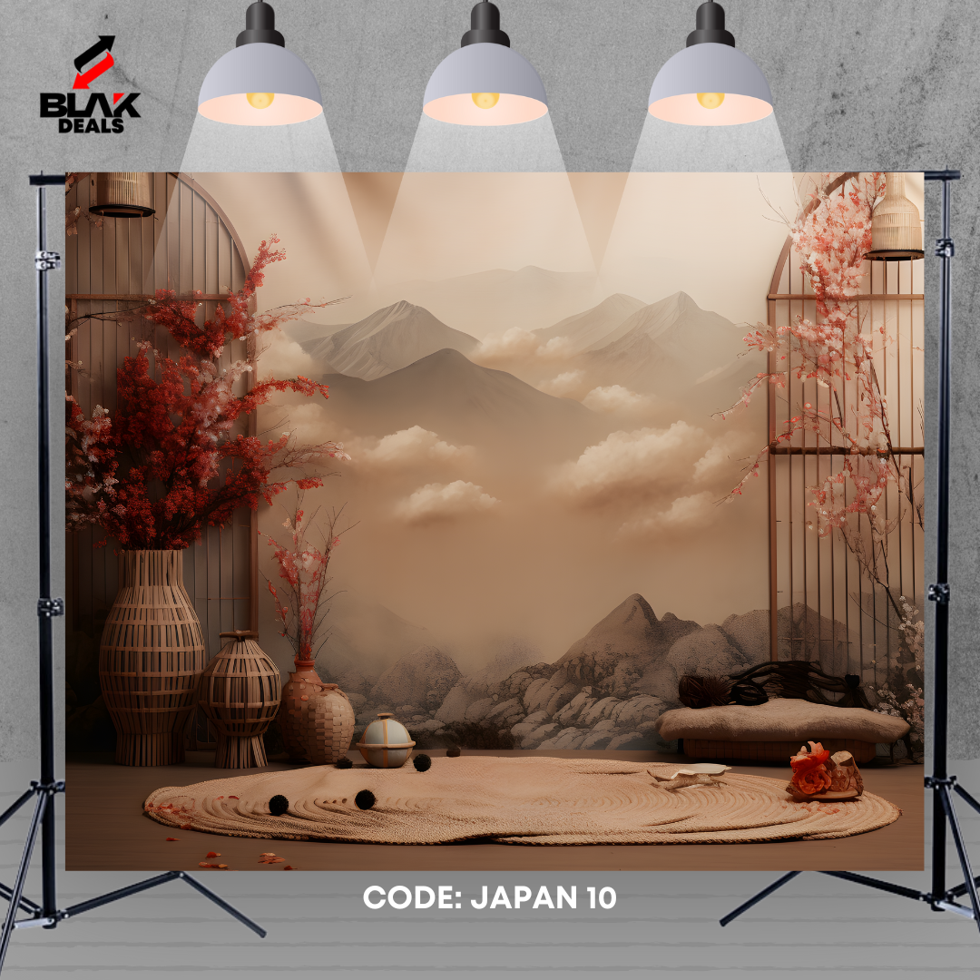 Japan Cherry Blossom Family Maternity Couple Spring Photography Backdrop Photoshoot | BLAK Deals