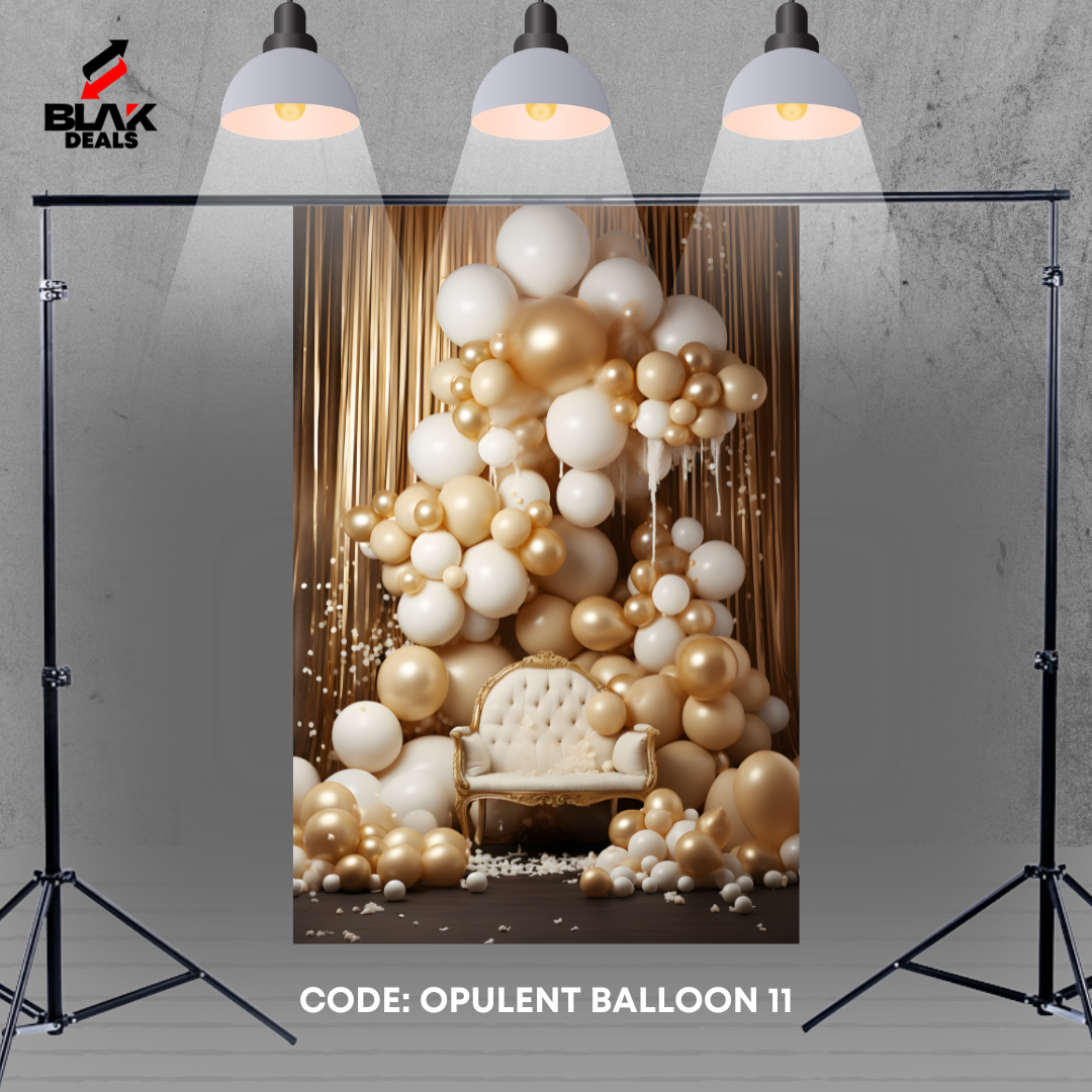 Opulent Balloon Family Maternity Couple Birthday Photography Backdrop Photoshoot | BLAK Deals