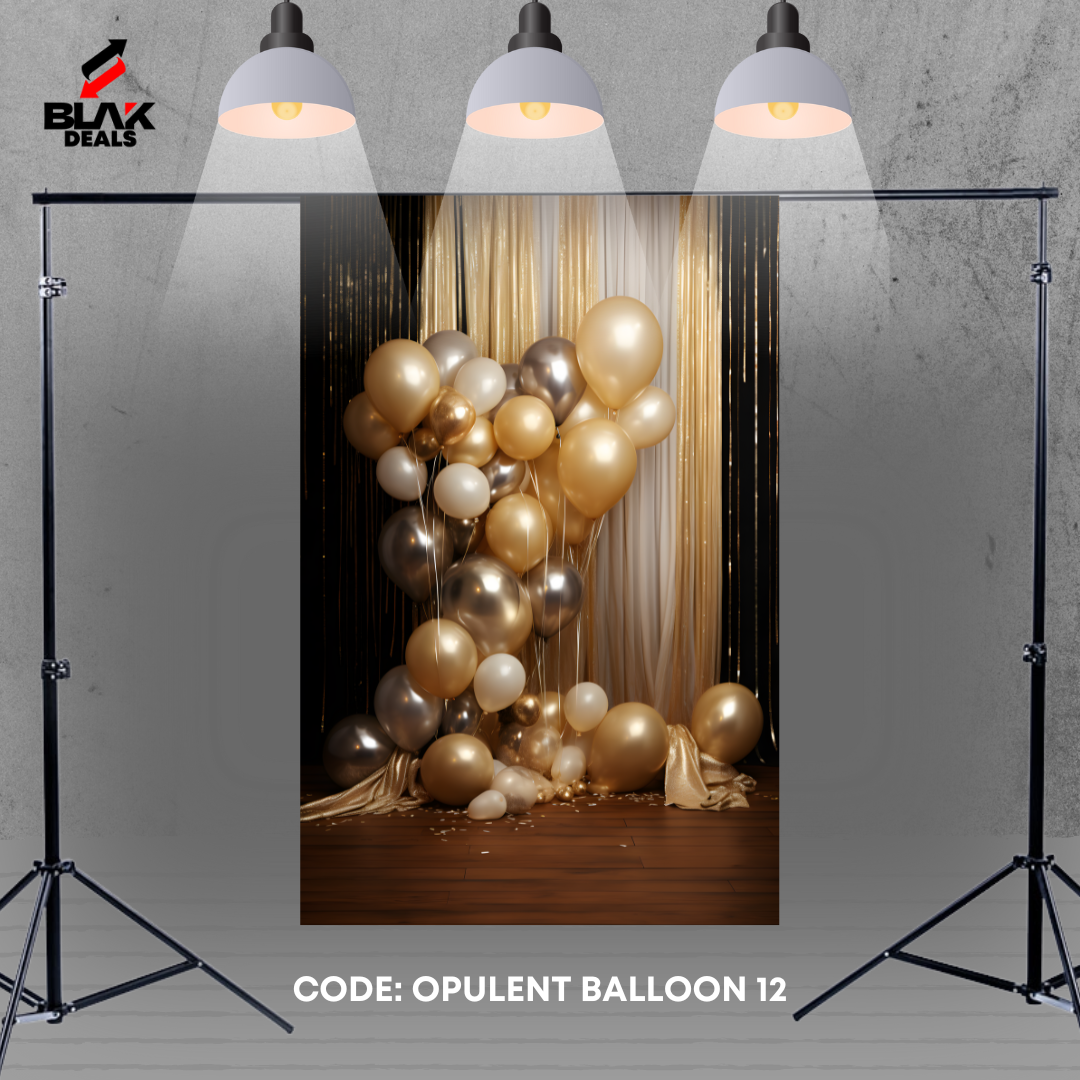 Opulent Balloon Family Maternity Couple Birthday Photography Backdrop Photoshoot | BLAK Deals