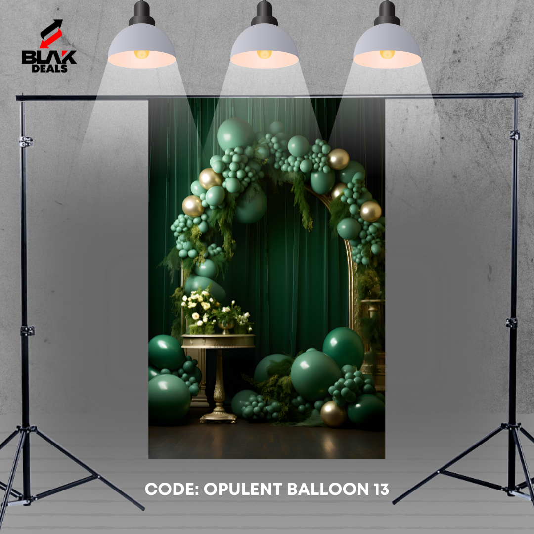 Opulent Balloon Family Maternity Couple Birthday Photography Backdrop Photoshoot | BLAK Deals