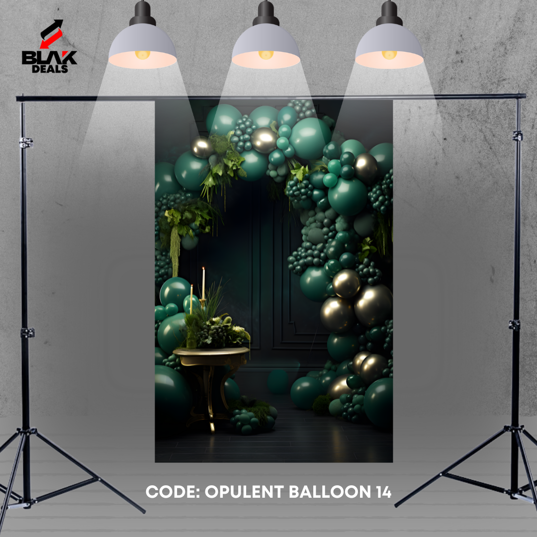 Opulent Balloon Family Maternity Couple Birthday Photography Backdrop Photoshoot | BLAK Deals