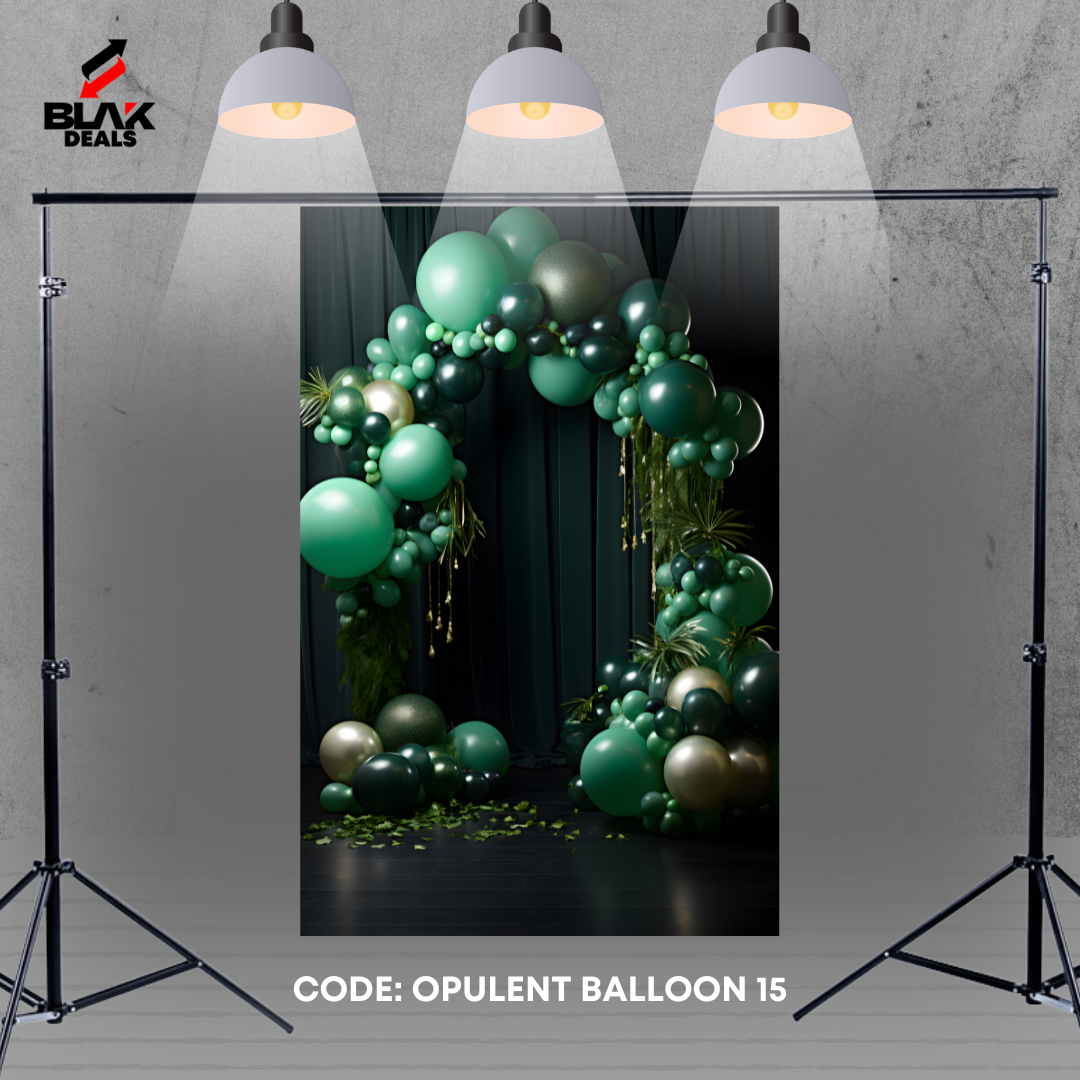 Opulent Balloon Family Maternity Couple Birthday Photography Backdrop Photoshoot | BLAK Deals