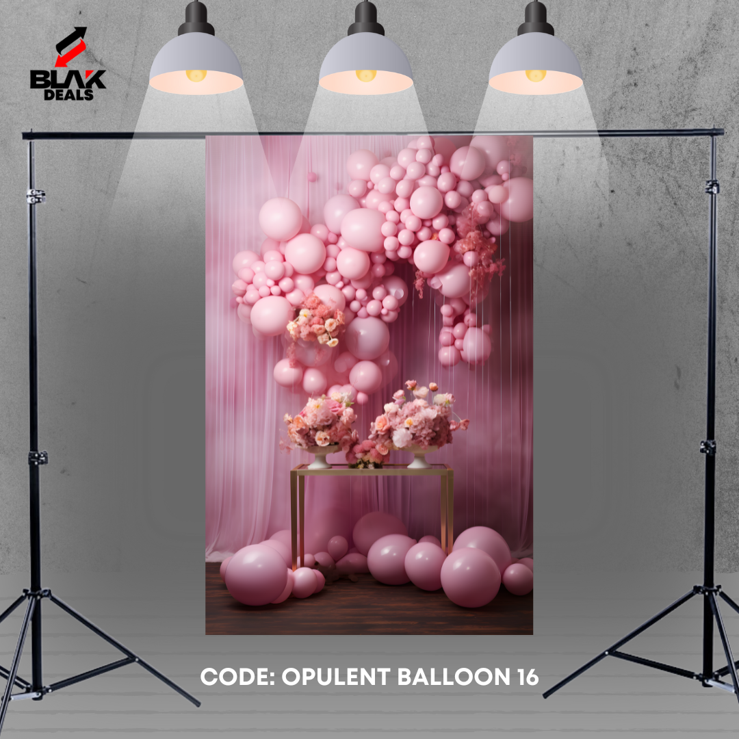 Opulent Balloon Family Maternity Couple Birthday Photography Backdrop Photoshoot | BLAK Deals