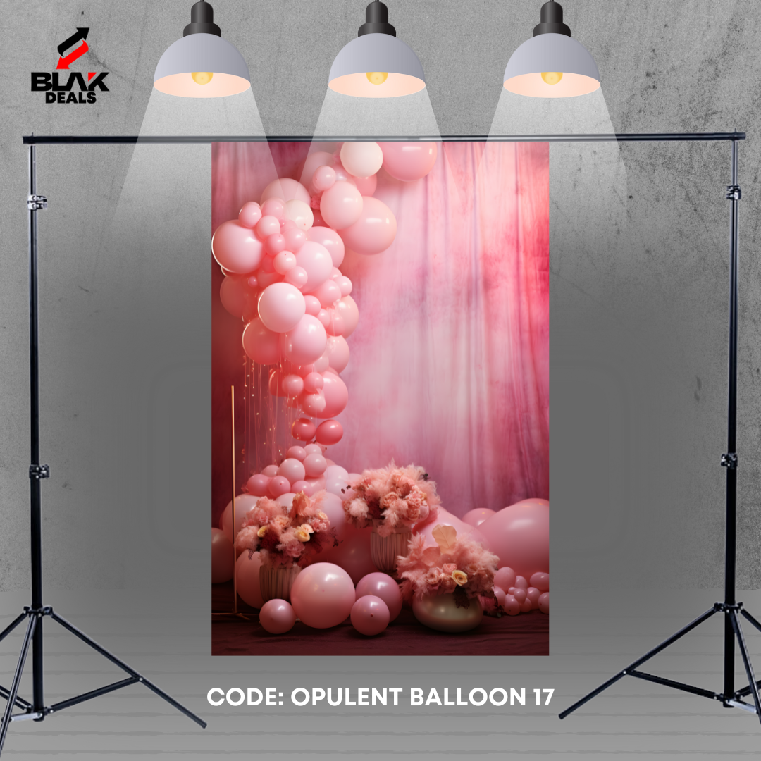Opulent Balloon Family Maternity Couple Birthday Photography Backdrop Photoshoot | BLAK Deals