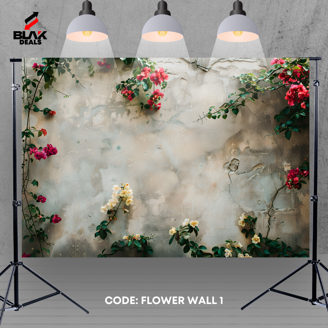 Flower Wall Floral Nature Family Maternity Couple Photography Backdrop Photoshoot | BLAK Deals
