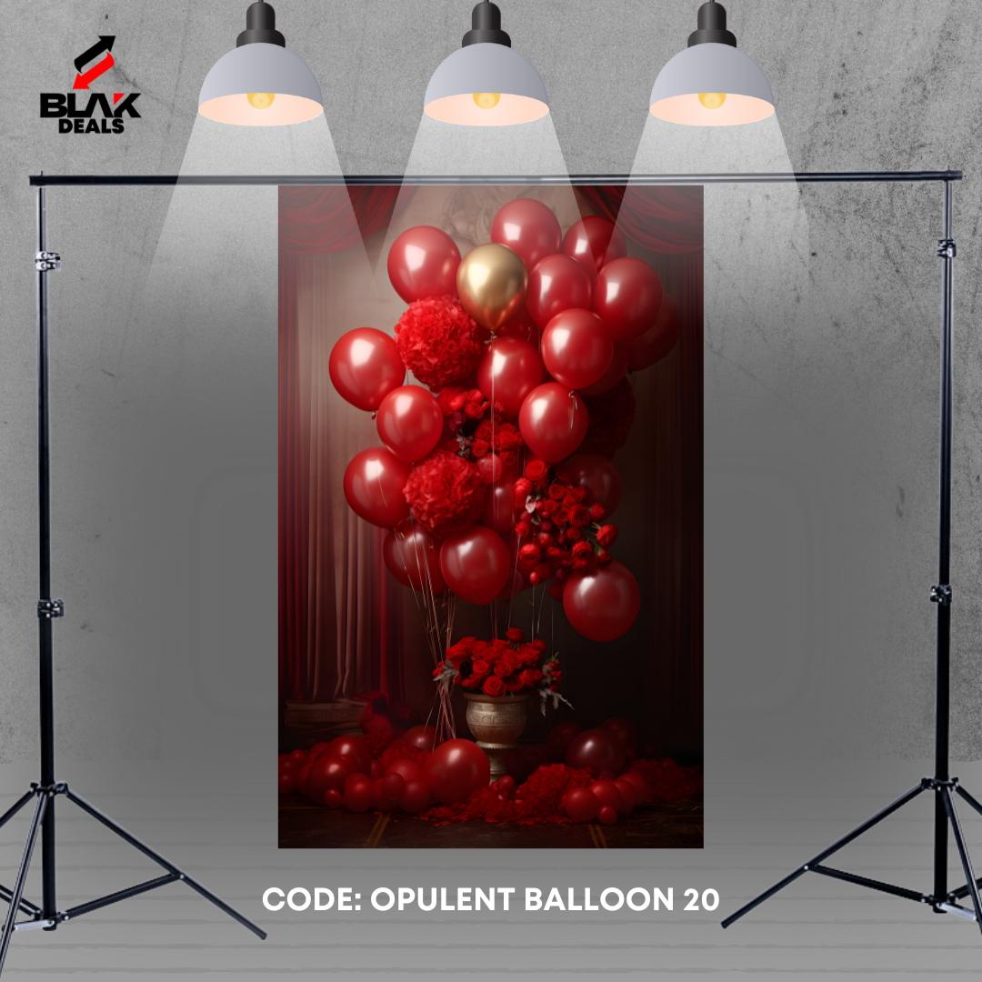 Opulent Balloon Family Maternity Couple Birthday Photography Backdrop Photoshoot | BLAK Deals