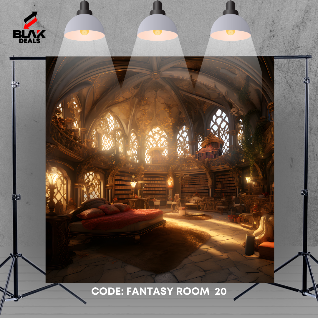 Fantasy Room Town Family Maternity Couple Photography Backdrop Photoshoot | BLAK Deals