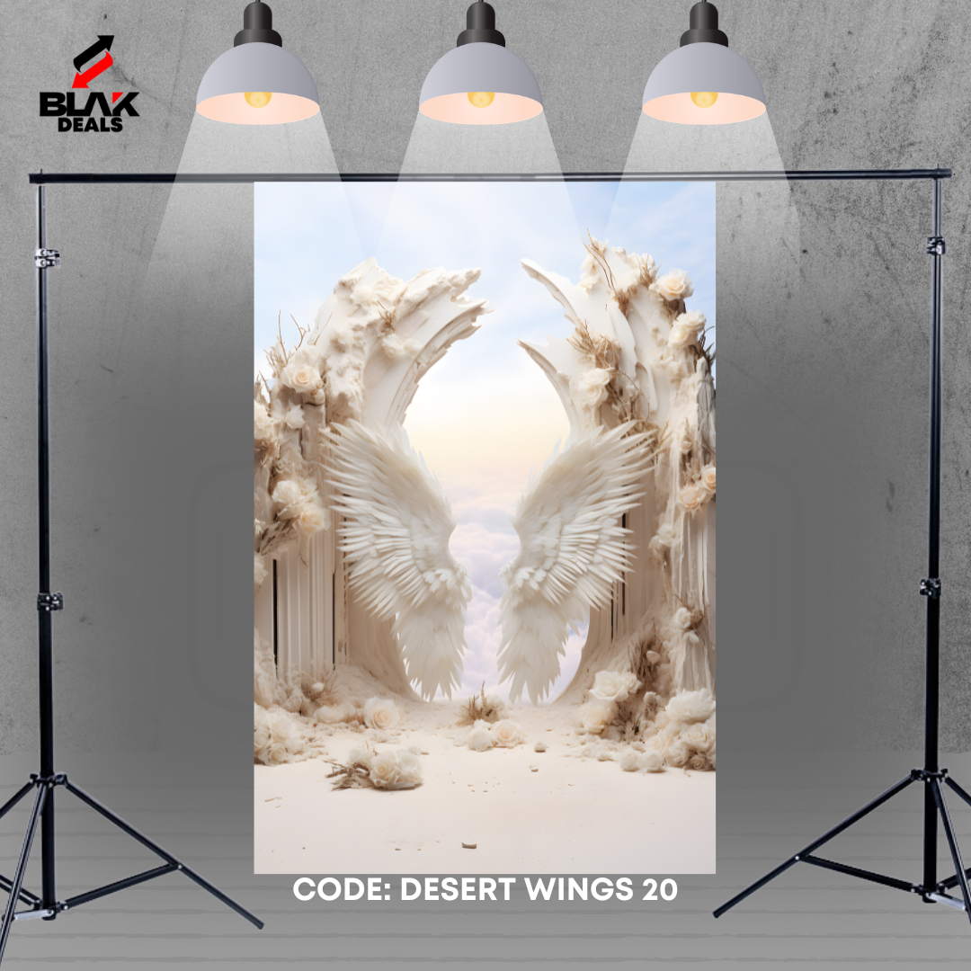 Deser Wings Sand Portrait Maternity Summer Photography Backdrop Photoshoot | BLAK Deals