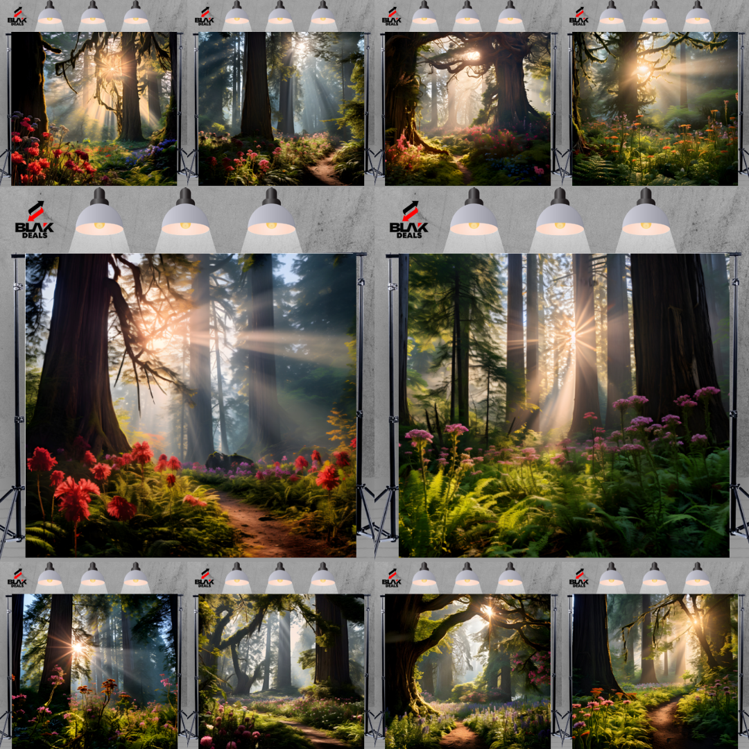 Ancient Forest Nature Family Maternity Couple Photography Backdrop Photoshoot | BLAK Deals