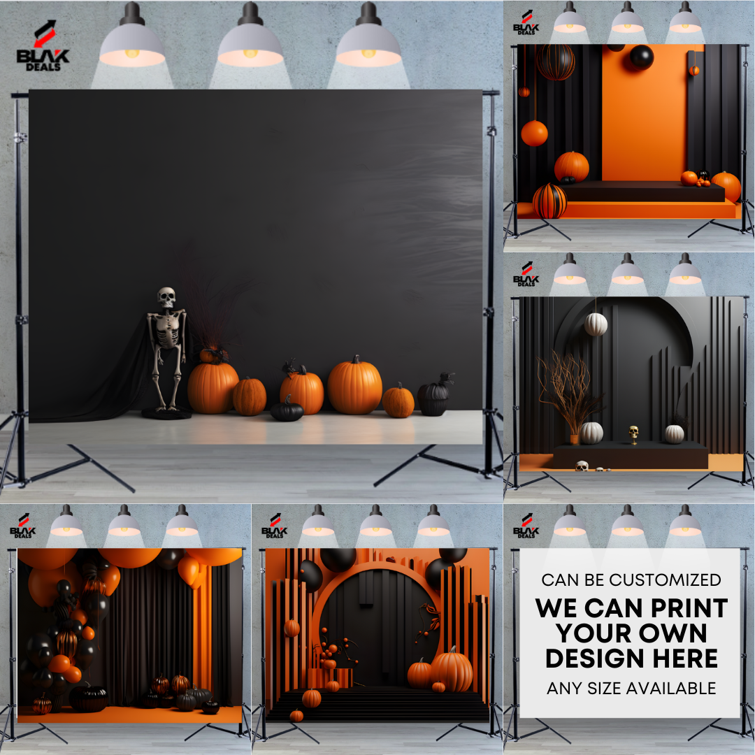 Minamalistic Halloween Photography Backdrop Photoshoot | BLAK Deals
