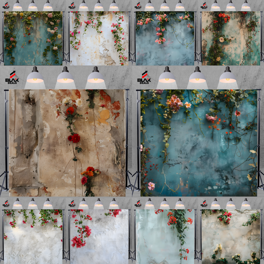 Flower Wall Floral Nature Family Maternity Couple Photography Backdrop Photoshoot | BLAK Deals