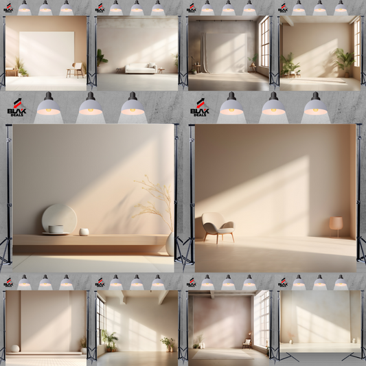 Photo Room Minamalist Family Maternity Couple CreamPhotography Backdrop Photoshoot | BLAK Deals