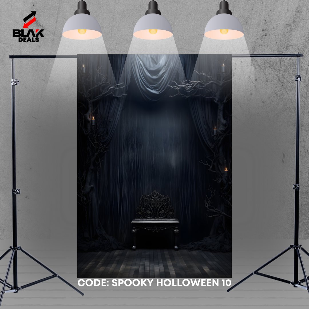 Spooky Halloween Photography Backdrop Photoshoot | BLAK Deals