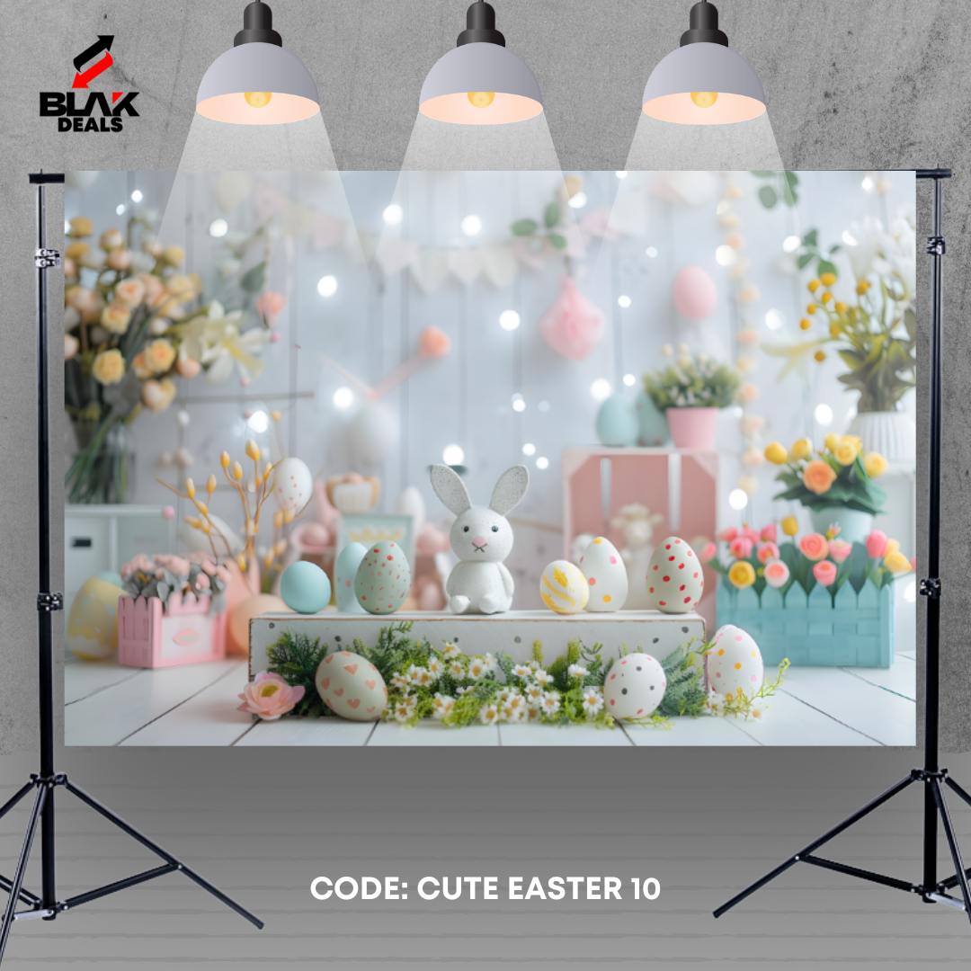 Cute Easter Newborn Toddler Kids Photography Backdrop Photoshoot | BLAK Deals