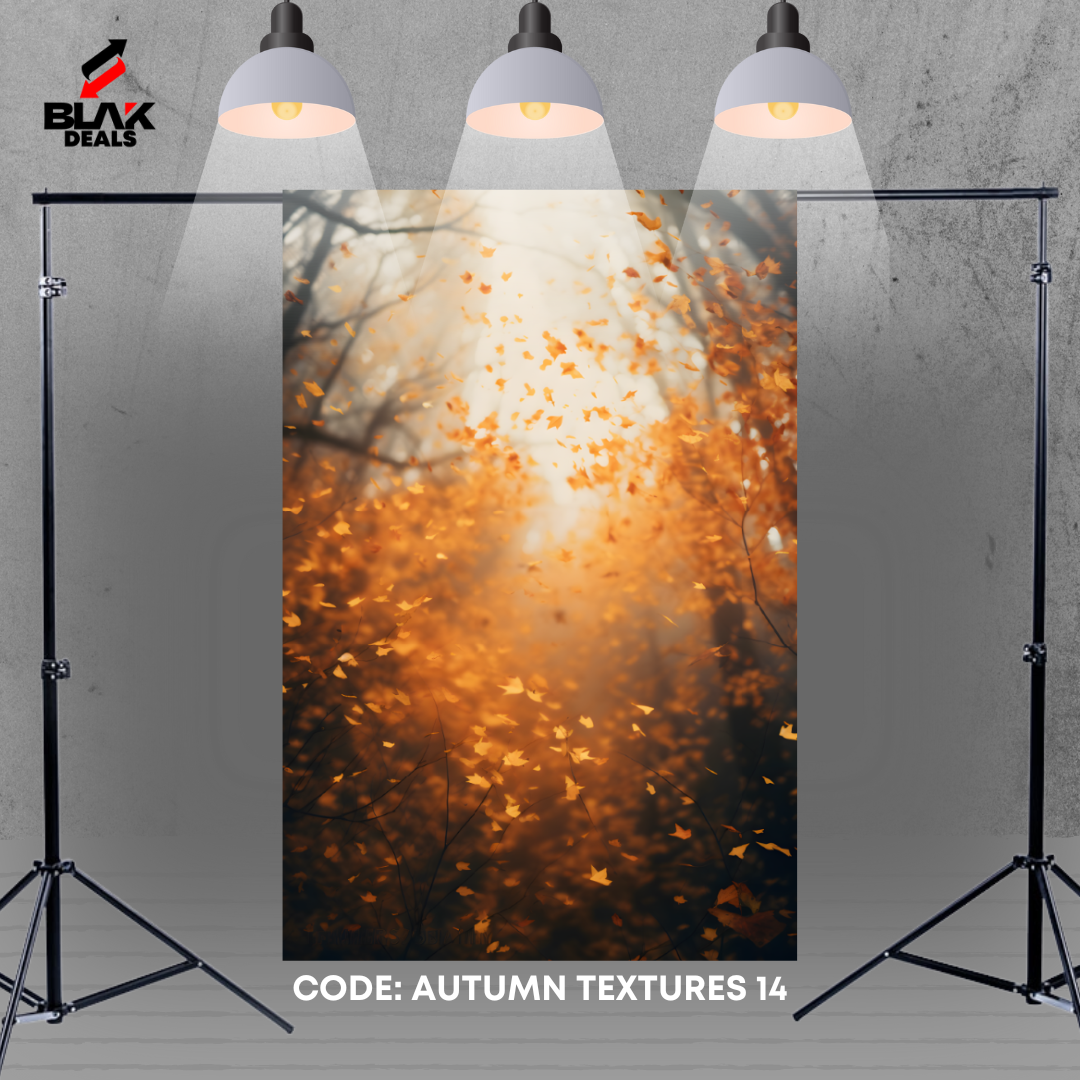 Autumn Textures Family Maternity Couple Fall Photography Backdrop Photoshoot | BLAK Deals