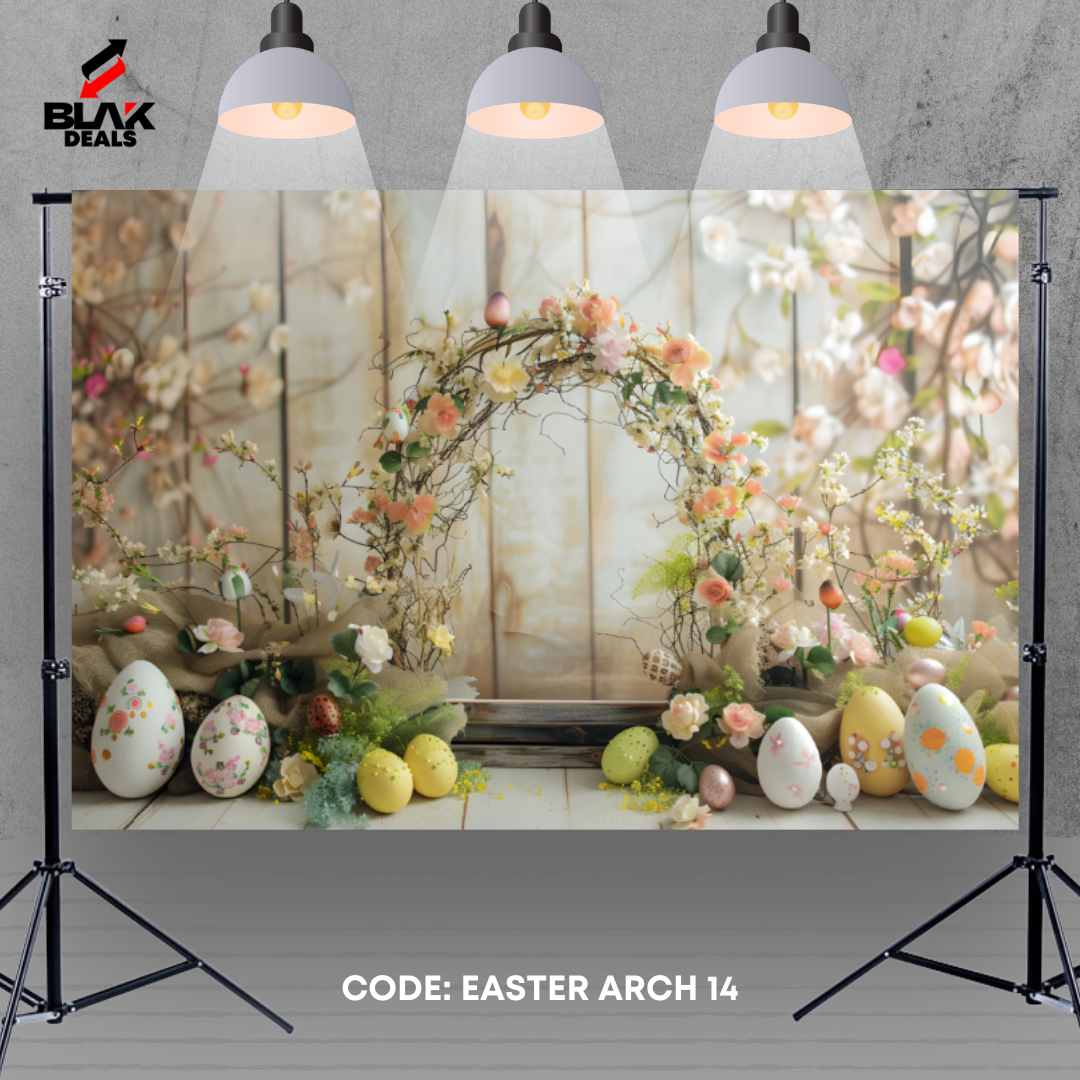 Arc Easter Newborn Toddler Kids Photography Backdrop Photoshoot | BLAK Deals